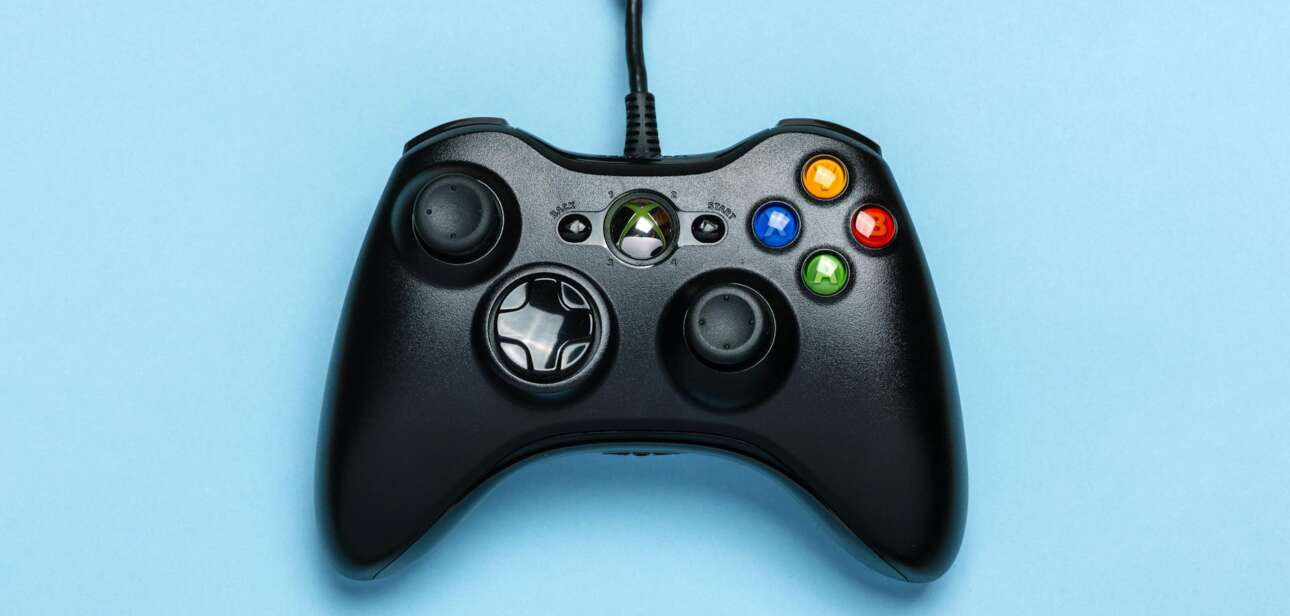 black microsoft xbox game controller